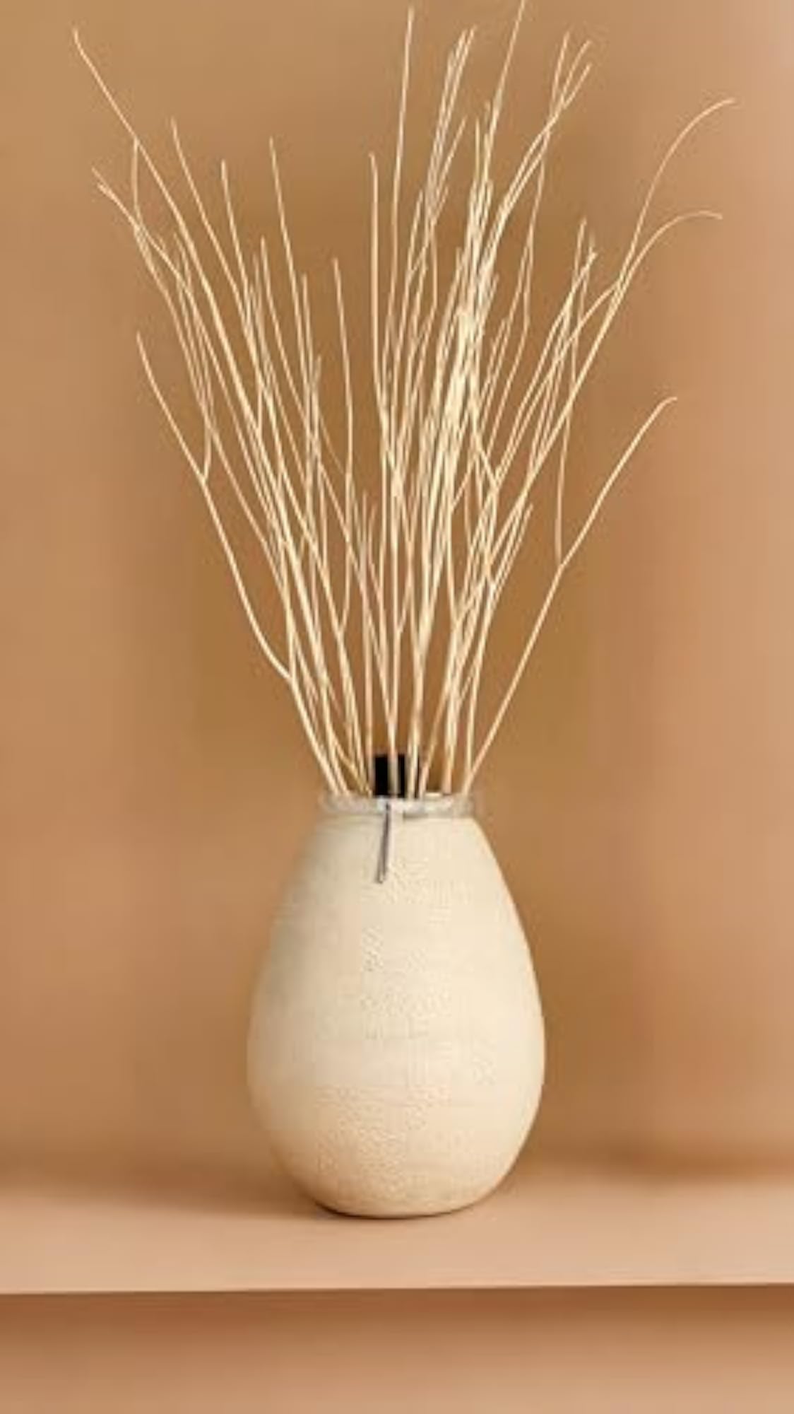 70cm Long Real Dried White Curly Willow Branches for Decor