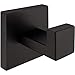 Nolimas 2 Pack Matte Black Towel Hook Stainless Steel Bathroom Rustproof Clothes Towel Coat Hook Wall Mounted Square Toilet Kitchen Heavy Duty Door Hanger