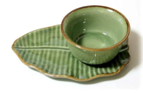 ジェンガラケラミック バナナ カップソーサー3脚のサムネイル