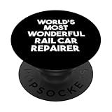Die wunderbarste Eisenbahnwerkstatt der Welt - Lustig PopSockets mit austauschbarem PopGrip