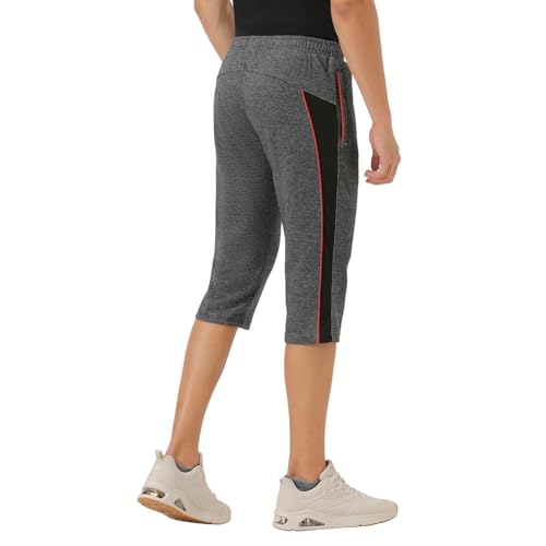 Image of berge' Men's Knit Hoisery Three Fourth Shorts Pants with Secure Zipper Pockets