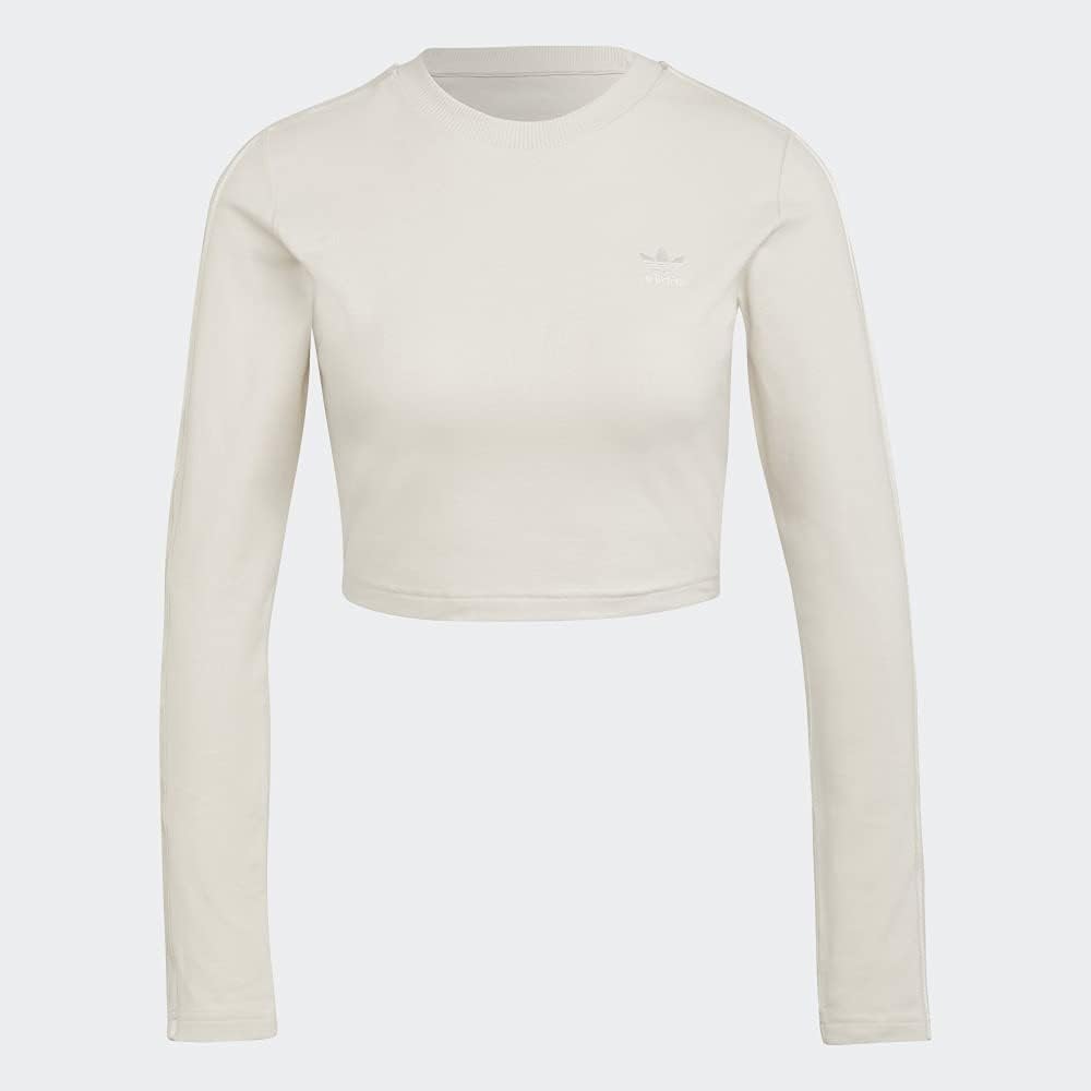 adidas Originals Women's Loungewear Cropped Long Sleeve T-Shirt - Image 6