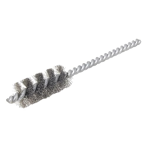 Image of Brush Research 83 Series Tube Brush-Cut For Power, .750 inch Brush Diameter, Hi-Temp Carbon Steel .008 inch Wire Fill, 1.750 inch Brush Length, 5 inch Overall Length, Made in USA (Pack of 12)