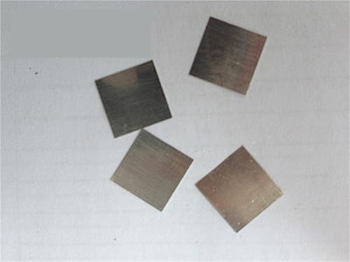 sujeniir Pure Platinum Tablet Platinum Plate Electrode Purity 99.99%10mm*10mm*0.1mm/, Customized Products of Various Specifications.(10x10x0.2mm)