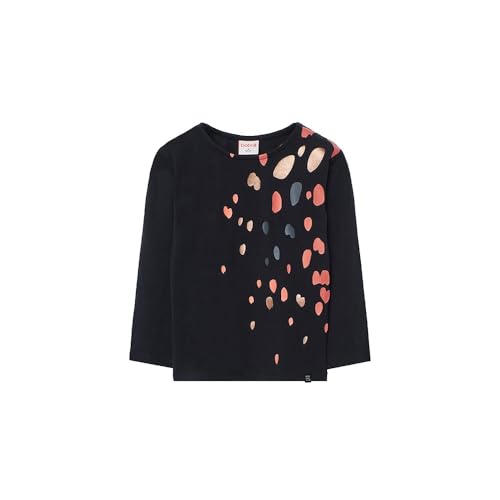 boboli Stretch Knit Long Sleeve T-Shirt 12 Years Black