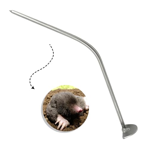 Get Gophers Probe and Tunnel Cleaning Tool for Mole Trapping Made from Conventional Steel
