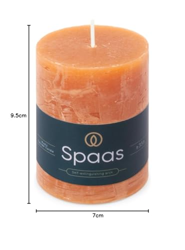 Spaas Rustikale Stumpenkerze 70/95 mm 35St. - orange