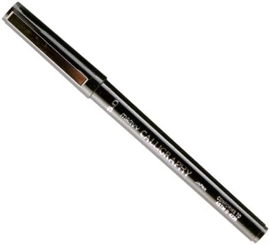 Uchida of America 6000B-C-1 Calligraphy Marker, 5.0mm, Black image 2