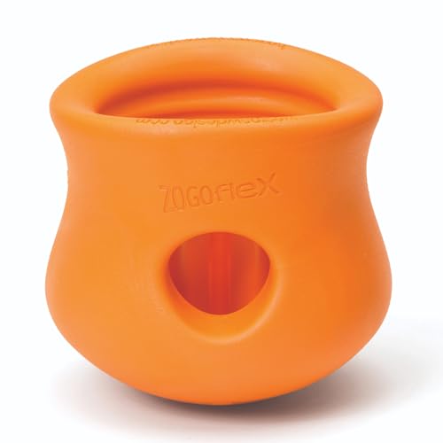 WEST PAW Zogoflex Toppl Treat Dispensing Dog Toy Puzzle – Interactive Chew Toys for Dogs – Dog Toy for Moderate Chewers, Fetch, Catch – Holds Kibble, Treats, Large 4