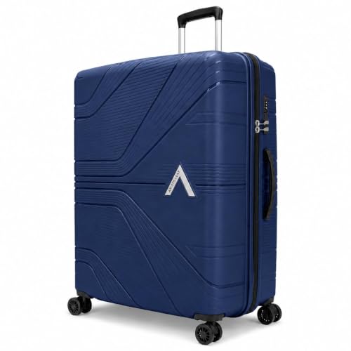 Image of VIP Aristocrat Trolley Bag Set, 55 /65 /75 cm, Hardside PP Shell, Dual Wheels, Multi-Stage System, 3-Year Warranty (Navy Blue, Set of 3)