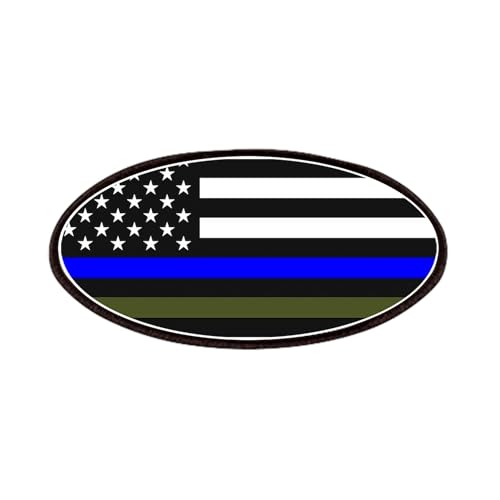 CafePress Thin Blue Line USA Flag Red, Blue And Gree 4