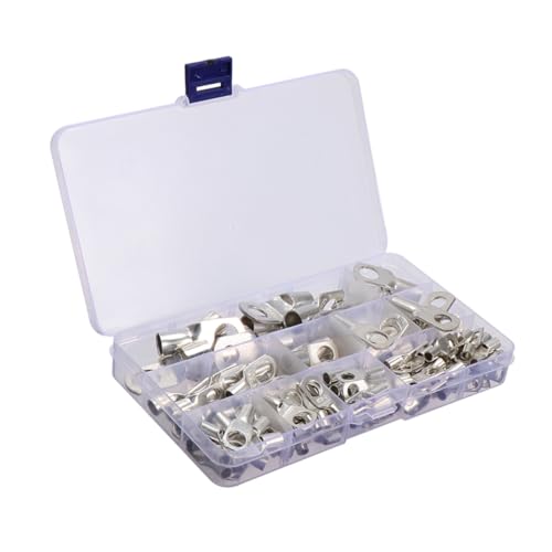 Cosses Cuivre Connecteurs Tubulaires Anneaux pour Câbles de Batterie | Boîte de 120 Pièces Robustes