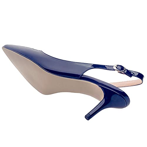Image of JOY IN LOVE Slingback Kitten Heels for Women Closed Pointed Toe Pumps Dress Shoes