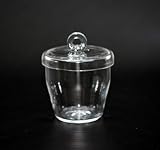 Quartz Crucibles Lab Crucible with Lids (10 ml, 50 ml, 100 ml; Temperature Tolerance up to 1450 °C) (50ml)