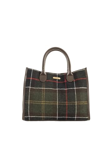 Barbour Borse barrhill tartan ol91 classic tartan, verde, taglia unica, Casual