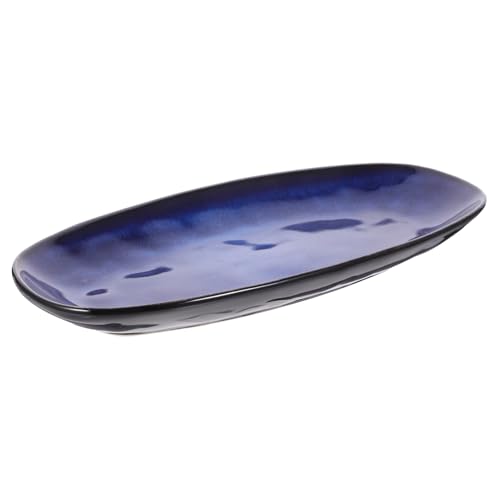 Plato Sushi Cerámico Rectangular Azul 28.1x12.6x3.1cm miniatura 1