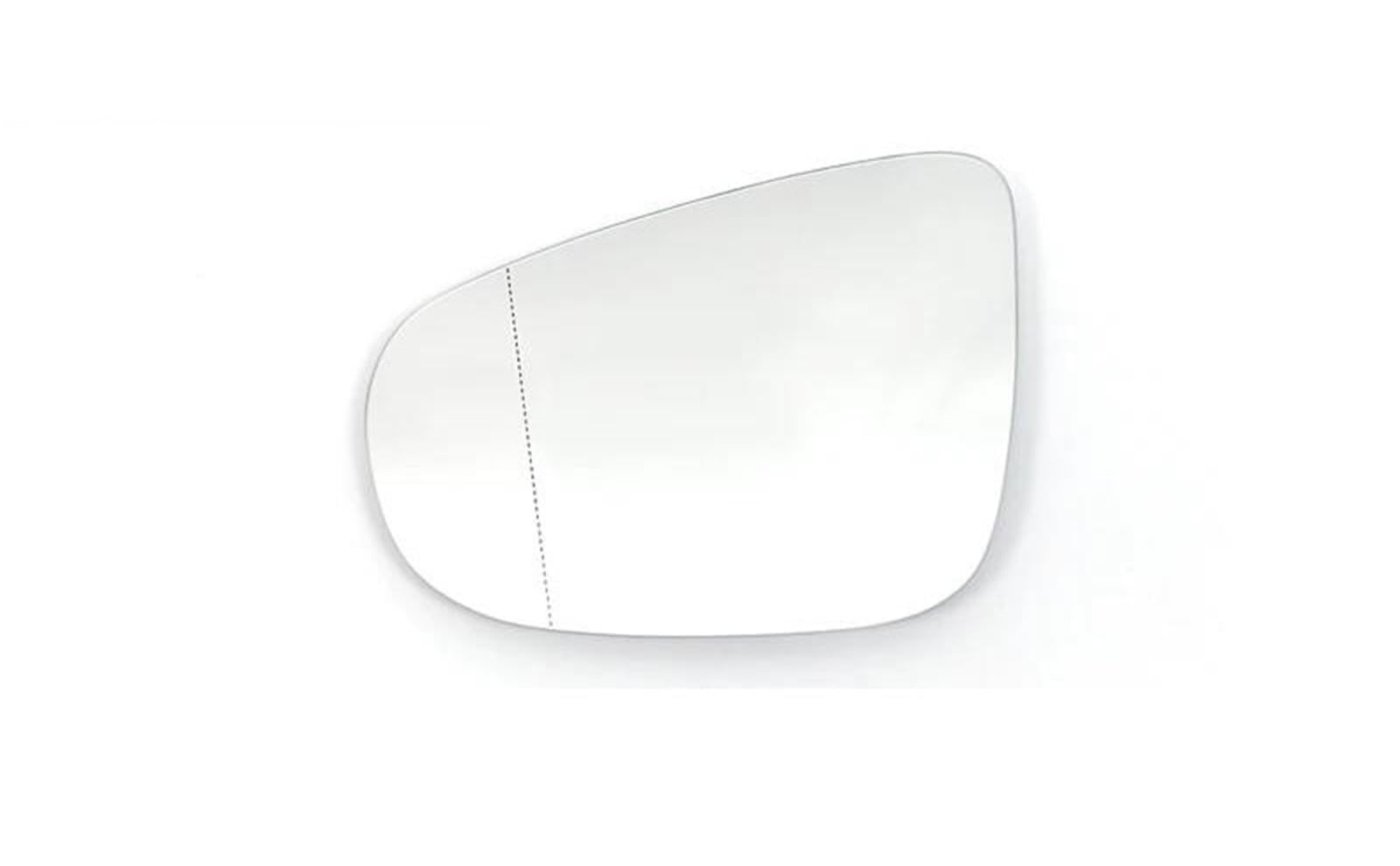 Glace De Rétroviseur Chauffant pour VW Golf 6 Touran,Lentille en Verre De Rétroviseur Latéral Chauffant Verre Rétroviseur,A- Left