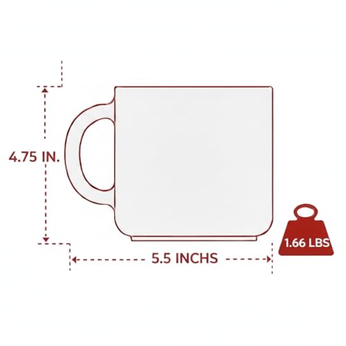 Taza de porcelana azul 18 oz para enfermería miniatura 4