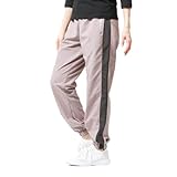 [コンバース] ジョガーパンツ レディース 秋 サイド 切替え 撥水加工 ジャージ 下 イージーパンツ ボトムス ゆったり スポーツ トレーニング フィットネス ヨガ ピラティス パープル L