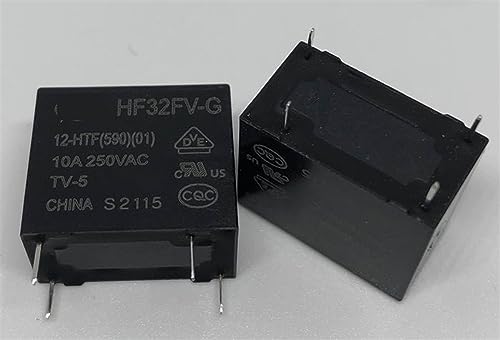 Relé HF32FV-G 12-HTF de 4 pines para reparar placas electrónicas de calderas 2