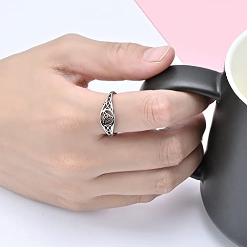 Jude Jewelers Stainless Steel Classic Plain Celtic Knot Pattern Wedding Statement Promise Anniversary Ring2