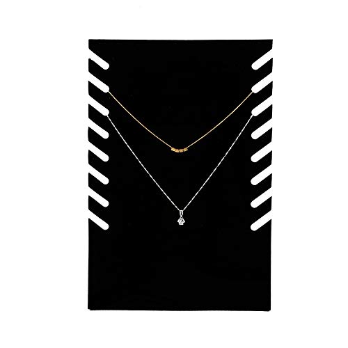 Halskette Display, Schwarz Flanell Halskette Anhänger Kette Schmuck Büste Display Ständer Kleiderbügel Halter Rack, Halskette Schmuck Display Veranstalter Stand Schmuck Staffelei Hängende Schmuck Turm Cover