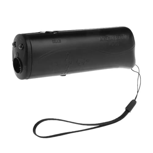 Keevel 2 in 1 Ultrasonic Pet Training Device - Portable Dog Behavior Guide Tool (Battery not Included)(Single Head Black)