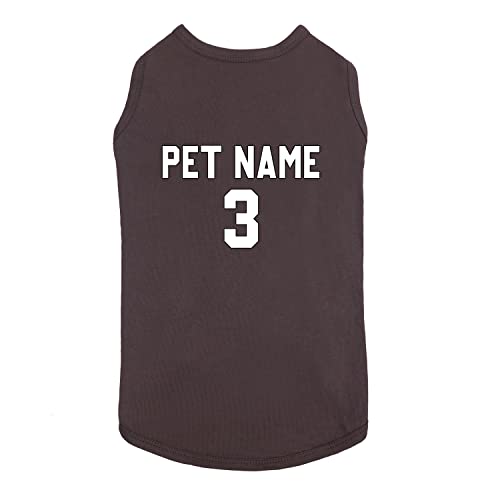Custom Dog Clothes - Design Your Own Pet Shirt Add Name Number Personalized T-Shirt Jersey for Small Medium Large Dogs