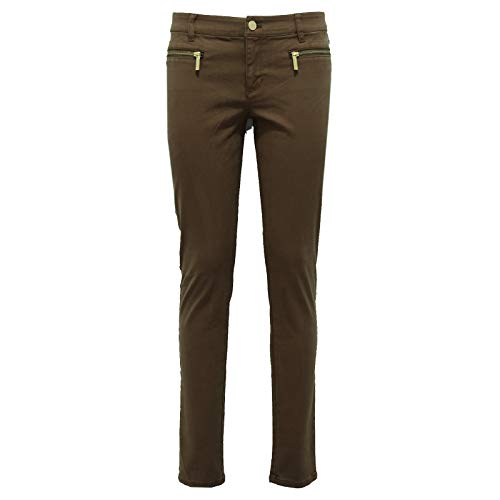 Jeans kaki poches zippées Michael Kors taille 4 pantalon slim femme