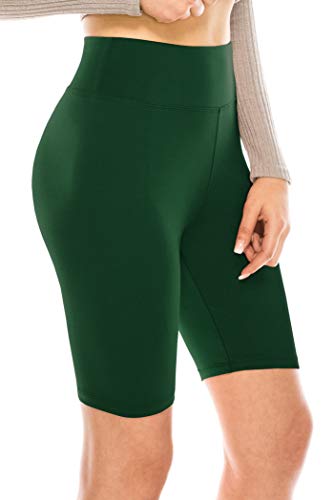 Image of ALWAYS Women's High Waist Bike Shorts - Athletic Workout Tummy Control Stretch Running Yoga Pants