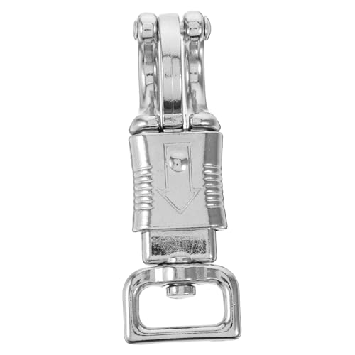 BUGUUYO Gancho de riendas de caballos Accesorios de equitación Gancho rápido equitación mosquetones Equipo Ecuestre cierres giratorios mosquetón gancho de resorte Aleación de zinc Silver