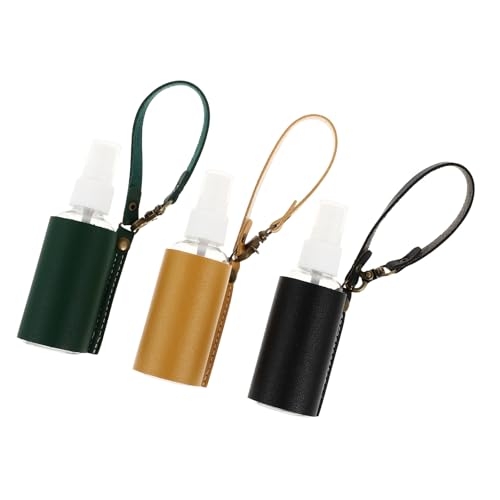 HEALLILY Funda para Llavero de Aceite Esencial Tapa de Pu, Ligera y Portátil, Adecuado para Viaje Diseño Resistente y Práctico para Botellas Rellenables