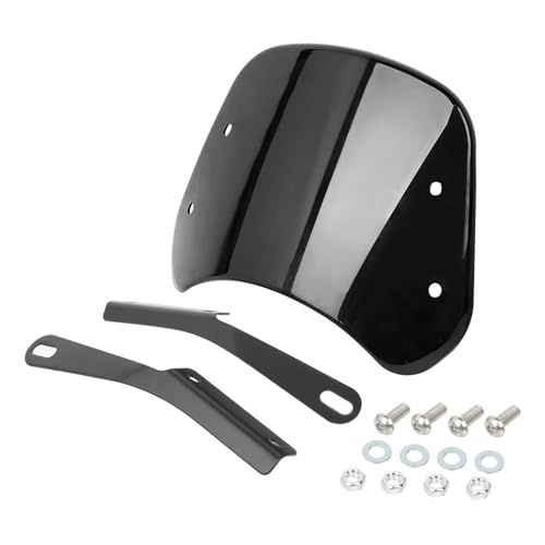 Pare-Brise Moto Universel réglable pour phares ronds de 6.5 à 9.45 pouces