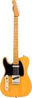 A Squier by Fender tribute to the iconic 1950s Fender Telecaster electric guitar. Crafted with Fender’s legendary attention to detail and quality, captures the spirit of the '50s with a blend of modern playability and vintage aesthetics. Ideal for be...