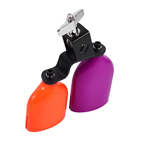 BESTonZON Percussion Cow Bell Mount Set of Two Plastic Material Create Natural Sounds