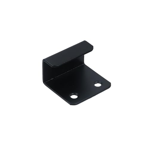 Image of Coshar 20pcs Heavy Duty Wall Mount Bracket Hook Fastener J Shaped Hook Hanger for Ceramic Tile Display and Mirror Picture Frame Fixing - Black (Inner Width 21mm)