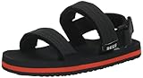 Reef Boy's Little Ahi Convertible Sport Sandal, Grey/Orange, 3 Kid