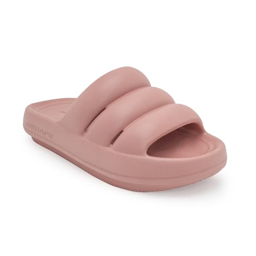 Red Tape Casual Sliders for Women | Refined Round-Toe Shape with a Relaxing Slip-On Support | Salmon | 3 UK Deal
