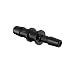 Eldon James C6-4BN Automotive Black Nylon Reduction Coupler, 3/8" Hose Barb to 1/4" Hose Barb (Pack of 10)