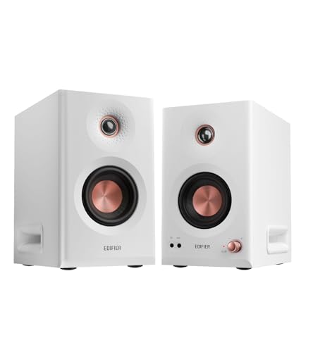 Image of Edifier MR5 Bluetooth Powered Studio Monitor 2.0 Speakers Hi-Res Audo 110 Watts White
