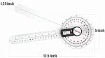 GemRed 12" Digital Goniometer for Joint Range of Motion ROM Measurement(GR311 New Version)