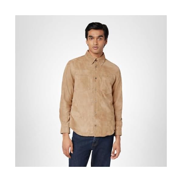 [BLANKNYC] Mens Luxury Clothing Suede Shirt Jacket, Comfortable & Stylish Shacket