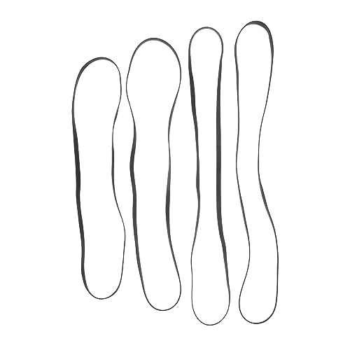 ibasenice Turntable Parts Record Player Belt 4pcs Replacement Rubber Phonograph Accessories