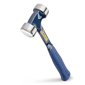 Estwing Lineman’s Hammer – 40 oz Electrical Utility Tool with Smooth Face & Shock Reduction Grip – E3-40L , Blue