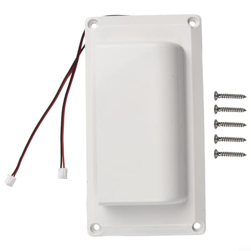 Yuanpgky 12V RV Side Air Vent Ventilation Exhaust Fan with Low Noise and Internal Mesh for, Caravan, Trailer and Yacht(White)