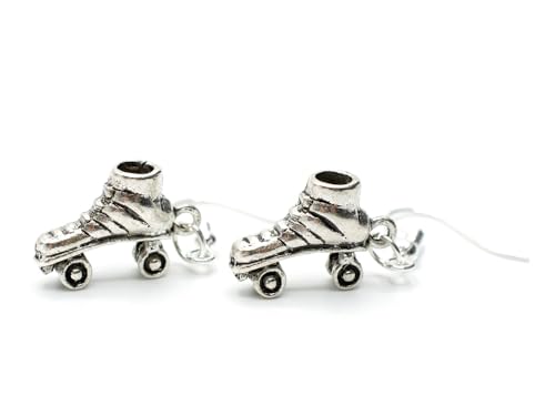 Miniblings Rollschuhe Ohrringe Diskoroller Retro Skates Rollerskates silber...