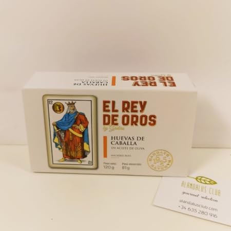 Hueva de Caballa - Rey de Oros 120 gr - Producto producido artesanalmente - Es un producto Andaluz - Productos con un sabor propio.