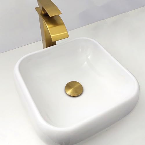 Dona D Cor, Valvula Click Dourada Escovada 1 1/4 Ralo pia Para Cuba De Banheiro Escoamento 40mm Lava