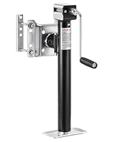 VEVOR Anhängerheber, 2267 kg dynamische Tragkraft, Anhängerstütze, Reiseanhänger, Ausdrehstütze, 365 mm Hebeständer mit Griff für Wohnwagenanhänger, Pferdeanhänger, Nutzanhänger und Yachtanhänger