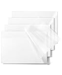 Mr. Pen- Transparent Sticky Notes, 5" x 7", 4 Pads, 200 Sheets, Large See Through Self-Adhesive Notes for Bible Journaling and Studying, Water-Resistant, Clean Removal